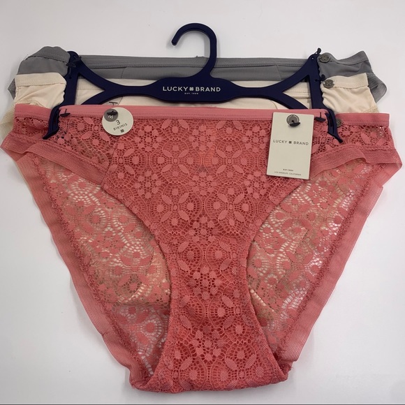 Lucky Brand Other - LUCKY BRAND LACE Multi Color 3 Pk Bikinis NWT